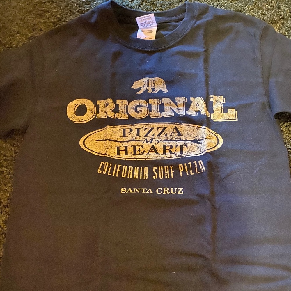 California Surf Shirt Pizza My Heart
